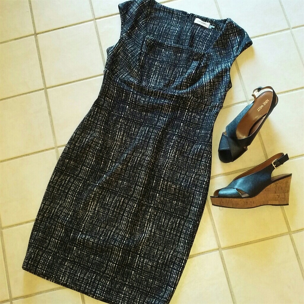 Calvin Klein Knit Sheath SZ 8 EUC